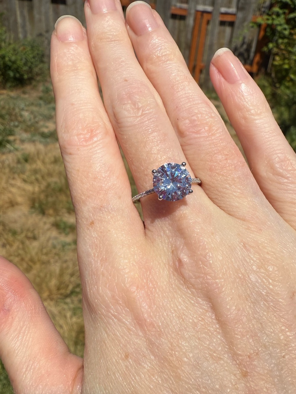 3Ct Natural Zircon Sterling Silver Ring! - Picture 14 of 17